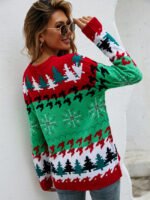 Christmas Tree Printed Knitted Sweater