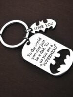 Fashion Lettering Stainless Steel Keychain