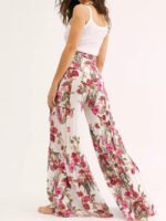 Wholesale Floral print loose wide-leg pants