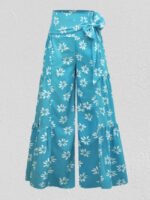 Wholesale Floral print loose wide-leg pants