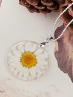 Real Flower Round Shape Necklace