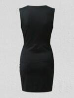 Wholesale Sexy Solid Pleated Skinny Dress