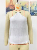 Wholesale Sexy halterneck lace-up tank top