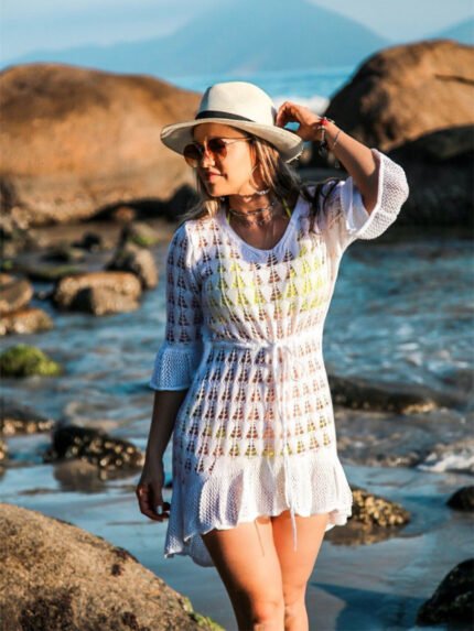 Swimsuit knitted sunscreen blouse
