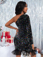 Wholesale Sequined Off-Shoulder Mini Dress