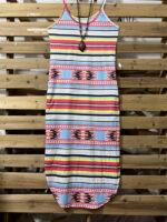 Wholesale Argyle Print Striped Dress