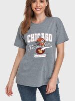 Wholesale CHICAGO Football Team Graphic Vintage T-shirt