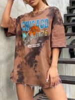 Wholesale Oversized Casual Graphic Vintage T-shirt