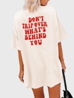 Wholesale DON'T TRIP Letter Print T-Shirt
