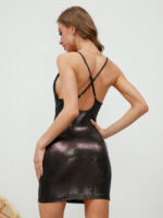 Wholesale Sexy Backless Slim Strap Dress